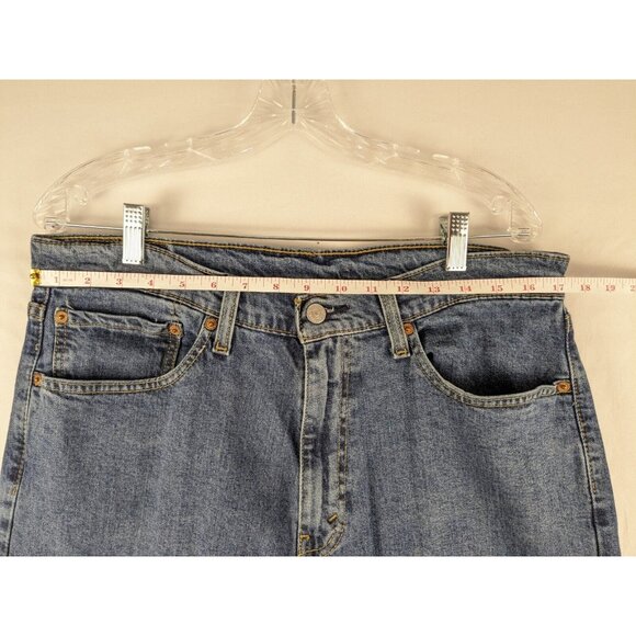 Levi's Jeans 505 Mens 36x32 Blue Regular Fit Straight Leg Denim Medium Wash - Picture 3 of 11